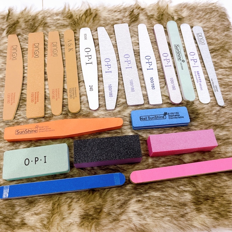 Dũa móng buffer phao móng sần nhám mịn các loại Dingxi và OPI