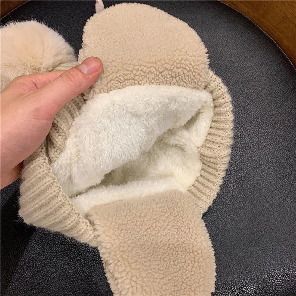 Mũ Len Trùm Tai Màu Sắc Xinh Xắn Cho Bé