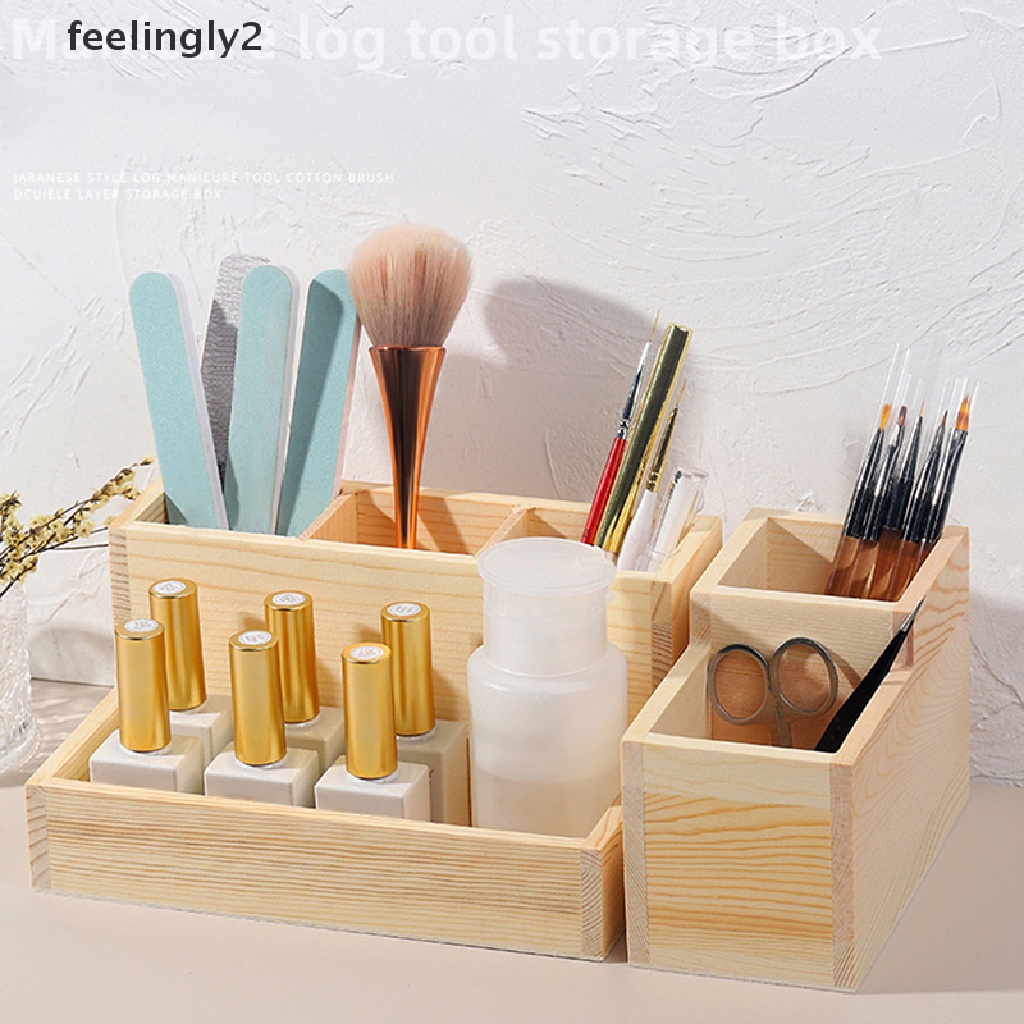 Giá Đỡ Mũi Khoan Móng Tay Bằng Gỗ Tiện Dụng