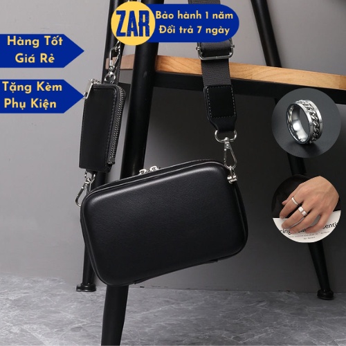 Túi Đeo Chéo Mini Thời Trang Hàn Quốc Zar Cross Túi Hộp Nam Nữ Cá Tính Túi Vuông Nhỏ Túi Đeo Vai Giản Zar Studio