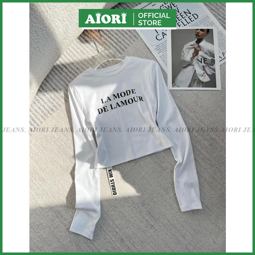 Áo thun tay dài trơn đủ màu ôm body vải cotton thoáng mát G019