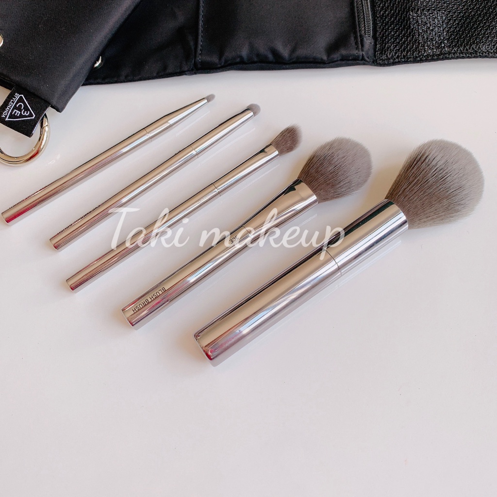 Bộ Cọ 3ce Essential Brush Kit  + Túi Đen
