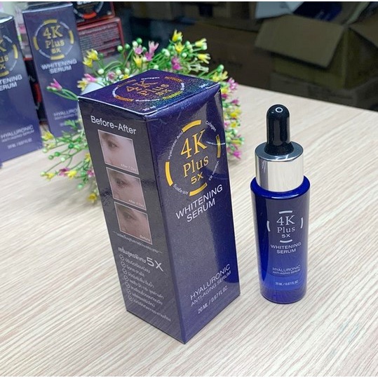 Serum 4k Plus 5X Whitening Thái Lan _ Huyết Thanh Căng Bóng _ Trắng Mịn Da