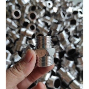 Nối 2 Đầu Ren, Kép inox, Ren Trong Ren Ngoài 21- nối 21