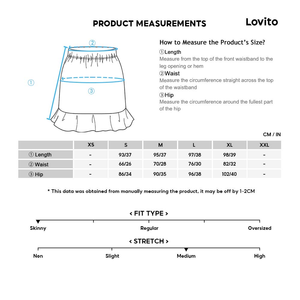 Lovito Chân Váy Xẻ Tà Lưng Thun Co Giãn Màu Đen Lovito Modet L20D079