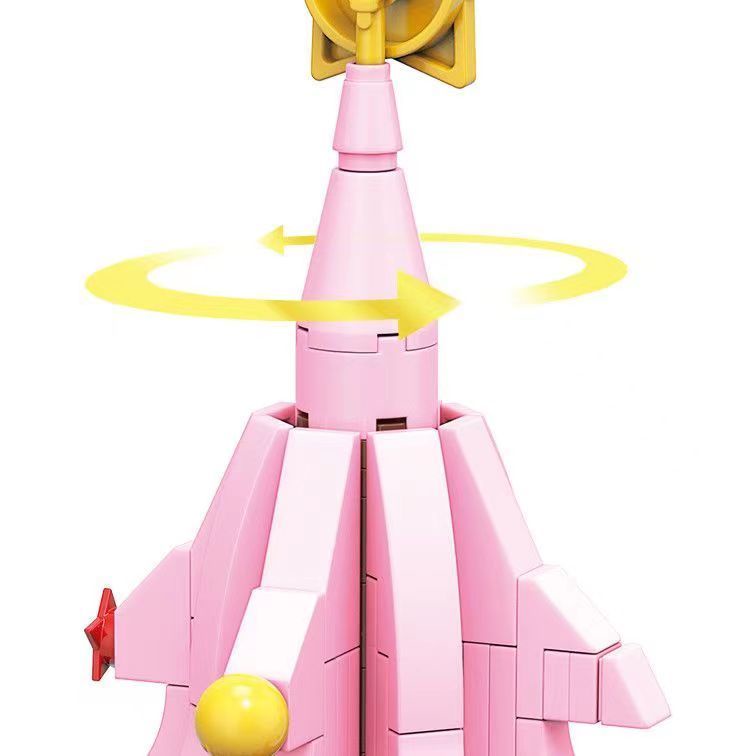 Đồ chơi giáo dục Lắp Ráp mô hình noel cây giáng sinh QL1023 pink christmas tree with music quà Giáng sinh