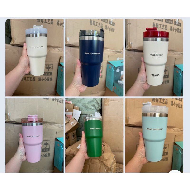 Cốc giữ nhiệt cao cấp 600ml lõi inox chất lượng cao, Ly Giữ nhiệt Starbuck cao cấp
