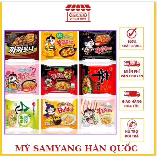 Mỳ Cay SamYang Hàn Quốc Đủ Vị - 140gr