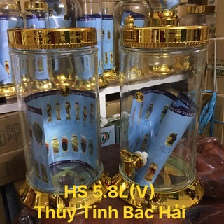 Bình Thủy Tinh Ngâm Rượu HS 5.8L - Thủy Tinh Bắc Hải