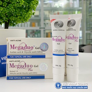 Megaduo Gel 15g - Bản AHA và Plus Retinal 1.0 - Dưỡng da, giảm mụn