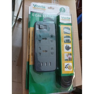 Ổ cắm điện kèm cổng sạc USB Vonta