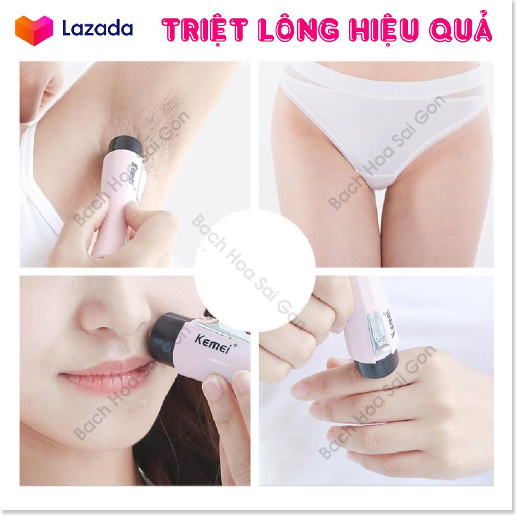 Máy Tẩy Lông Mini , Máy Triệt Lông Cao Cấp Kemei