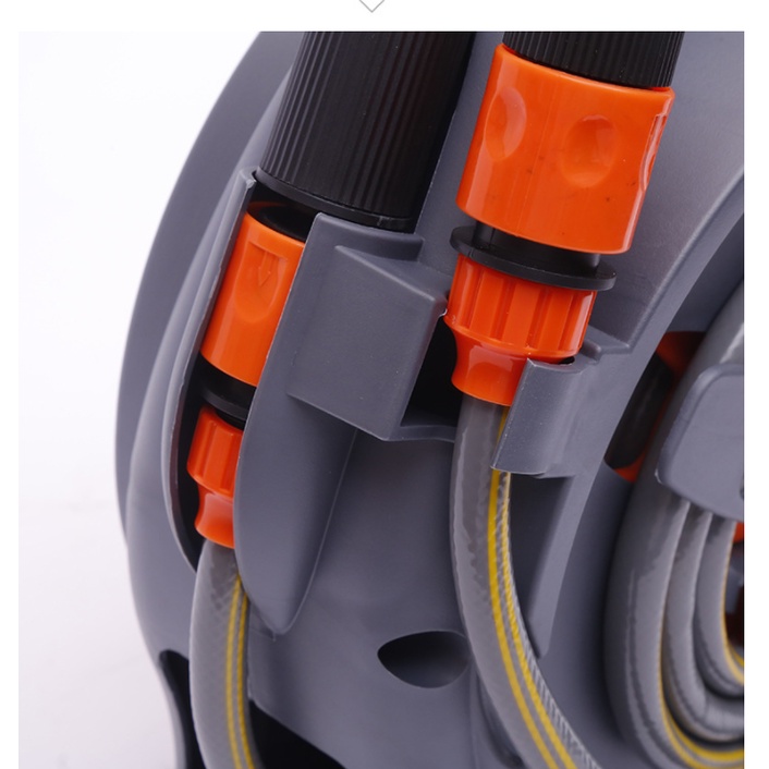 Bộ Vòi Xịt Rửa Xe, Tưới Cây Thu Cuộn Ống Nước Dây Dài 12M Kèm Vòi Nước 6 Chế Độ