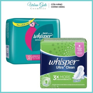 Băng vệ sinh hàng ngày whisper có cánh dày 10 miếng | bvs ngày whisper mỏng 10 miếng