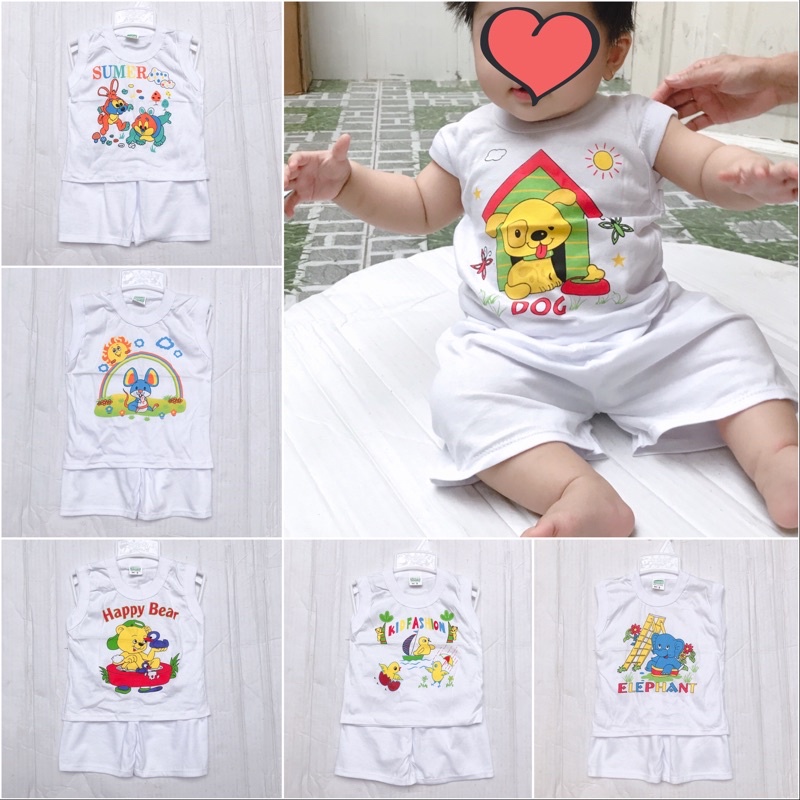 BỘ SÁT NÁCH QUẦN ĐÙI IN NHIỀU HÌNH CHO BÉ TRAI, BÉ GÁI - VẢI COTTON MỀM MẠI, MÁT MẺ