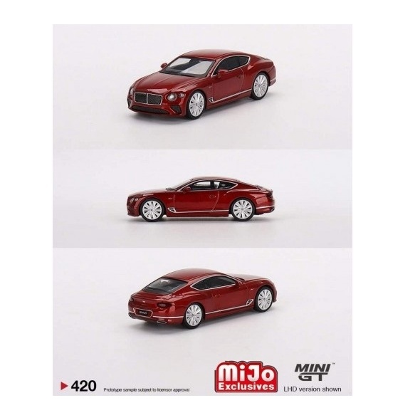 Saigontoys #420 BENTLEY CONTINENTAL GT SPEED 2022 CANDY RED - Xe mô hình tỷ lệ 1:64 hãng Mini GT