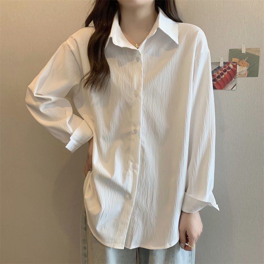 Áo Sơ Mi Dài Tay Chống Nắng Phong Cách Pháp Thời Trang Mùa Thu Mới Cho Nữ