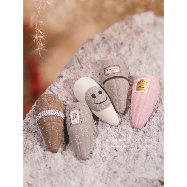 Bột len ánh sao nail , bột đắp rắc móng