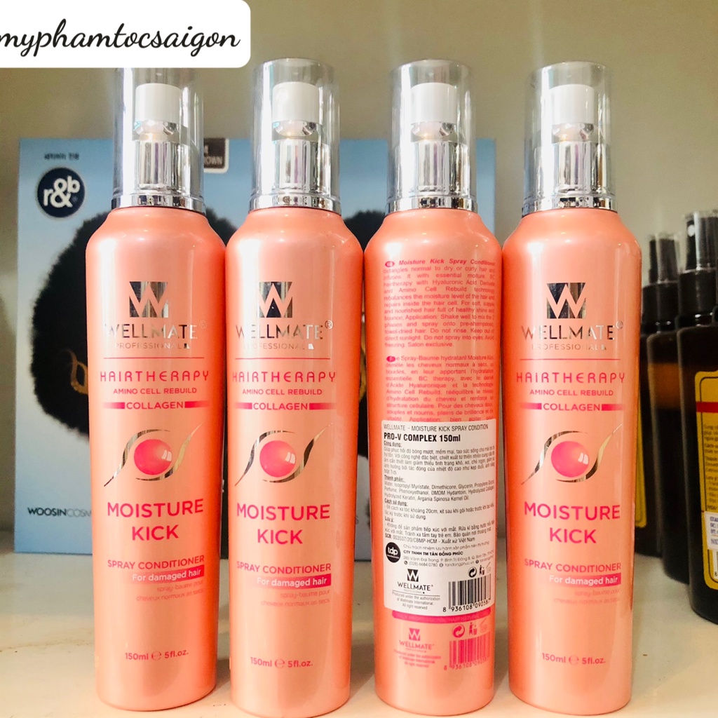 Xịt dưỡng tóc Vitamin hoa xứ wellmate 150ml