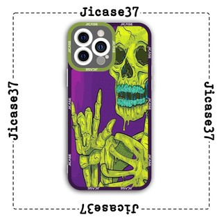 Ốp lưng iphone và samsung xiaomi oppo cạnh vuông Jicase bộ xương hiphop 