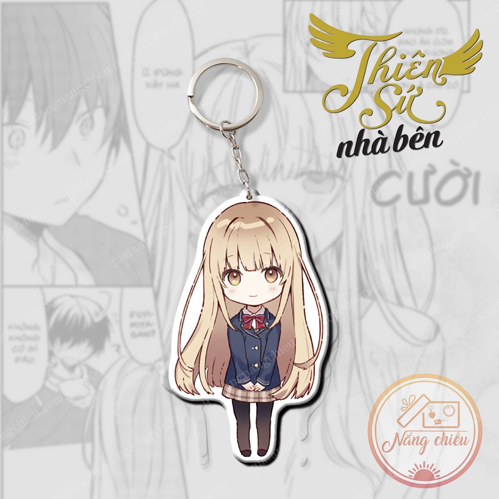 Móc khóa Dày In Sắc Nét 2 Mặt - Anime thiên sứ nhà bên ☘️Anime Nắng Chiều☘️