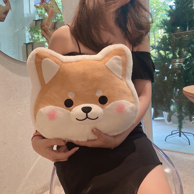 QUÀ TẶNG SINH NHẬT⚡ NHIỀU MẪU HOT⚡THÚ NHỒI BÔNG TỰA LƯNG HÌNH CÚN CORGI, SHIBA