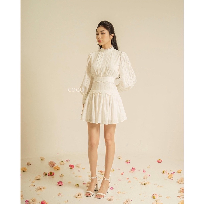 Pass Váy Hãng-Váy Của COQUI Floral dress Size S , váy thiết kế