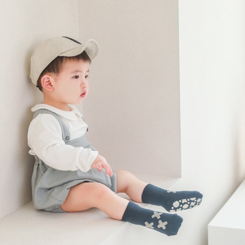 Vớ Cotton Mềm Mại Chống Trượt In Họa Tiết Hoạt Hình Dễ Thương Dành Cho Các Bé 0-12 Tháng Tuổi