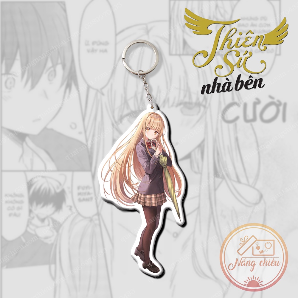 Móc khóa Dày In Sắc Nét 2 Mặt - Anime thiên sứ nhà bên ☘️Anime Nắng Chiều☘️