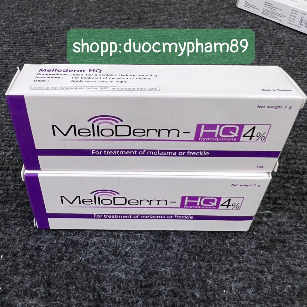 Kem MelloDerm-HQ 4% giúp giảm nám tàn nhang