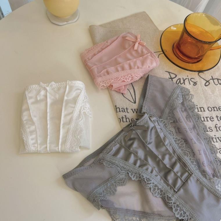 Quần Lót Nữ Softie ❤️Quần Lót Su Ren Lưới Sexy Phối Họa Nơ Gợi Cảm Quyến Rũ 1019
