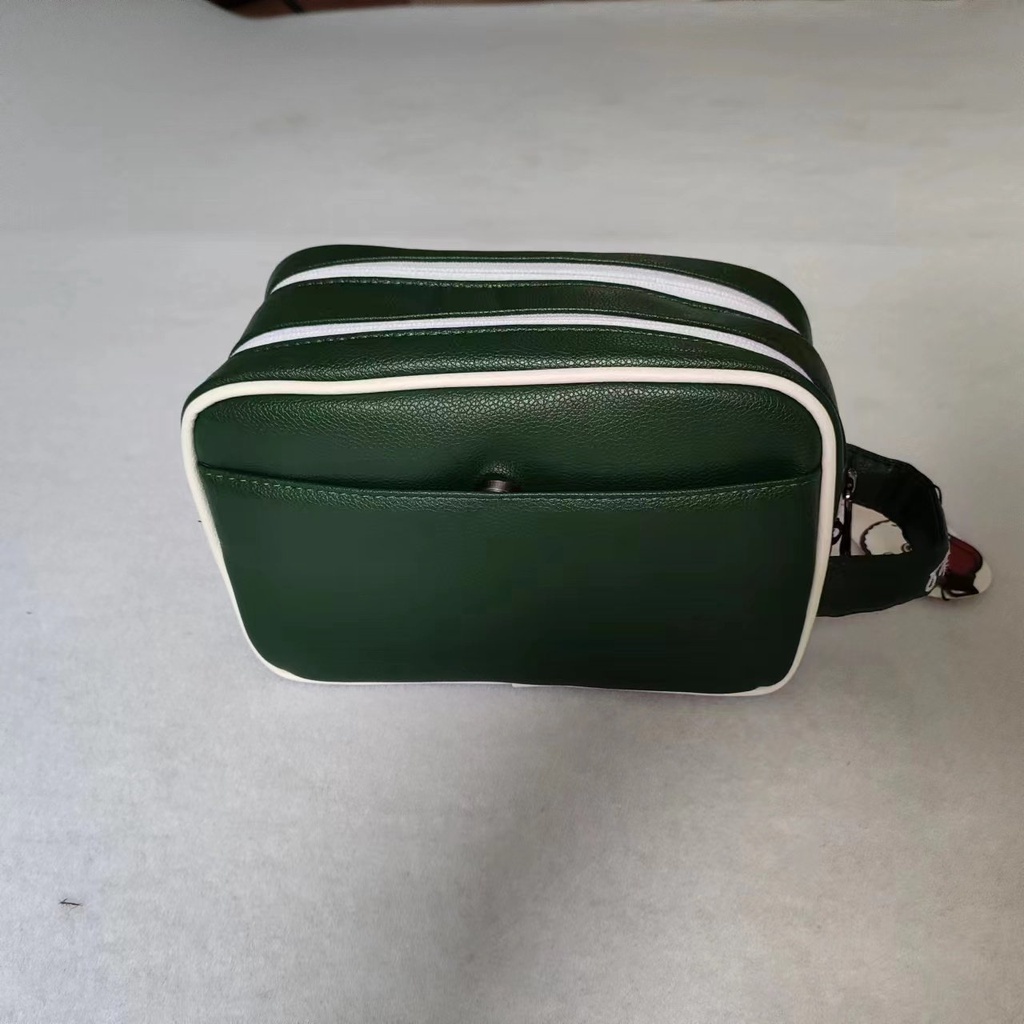 Túi Golf Da Cầm Tay Thêu Hình Khoá Kéo Kim Loại - Pouch Bag