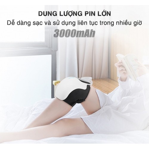 Máy Mát Xa Đầu Gối Cầm Tay Đa Năng Massage Hồng Ngoại - TẶNG ÁO KHOÁC DÙ 2 MẶT NGẪU NHIÊN