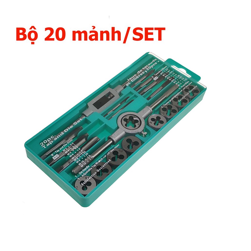 Bộ tạo ren 12 20 chi tiết bộ taro hợp kim siêu cứng