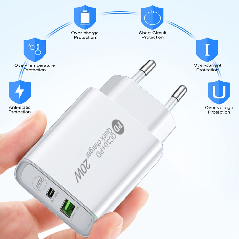 Củ sạc nhanh ELOUGH PD 20W USB 3.0 tiện lợi dành cho điện thoại