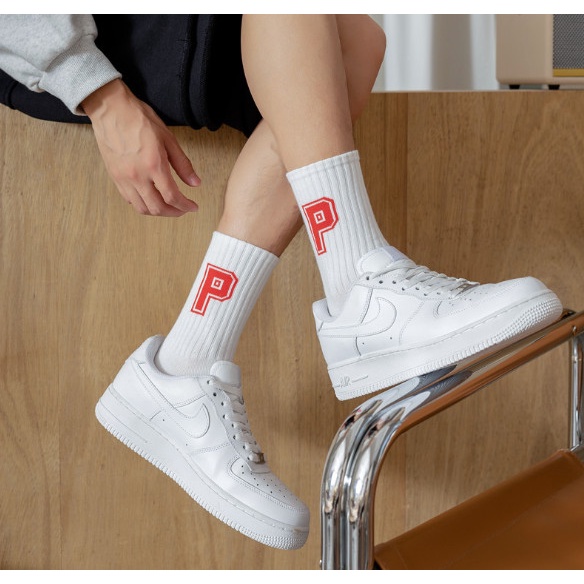 Vớ Tất chữ cái Nam Nữ phong cách thể thao, trẻ trung và năng động