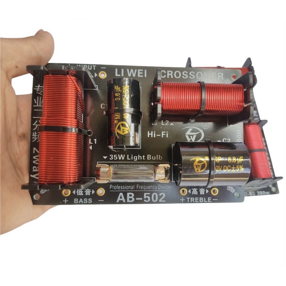 2 MẠCH PHÂN TẦN FULL ĐƠN AB 502 - 1 BASS 1 TREBLE