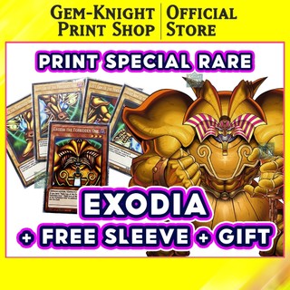 Bộ bài yugioh - combo exodia - god pack super rare + tặng kèm sleeve + gift cards
