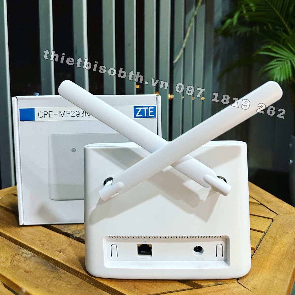 Bộ phát Wifi 4G ZTE MF293 chính hãng chuyên dụng - tặng 2 anten ,Hỗ trợ 32 kết nối.
