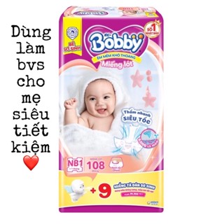 [CỘNG 6 MIẾNG] Miếng lót sơ sinh Bobby, Huggies Newborn 1-108 miếng