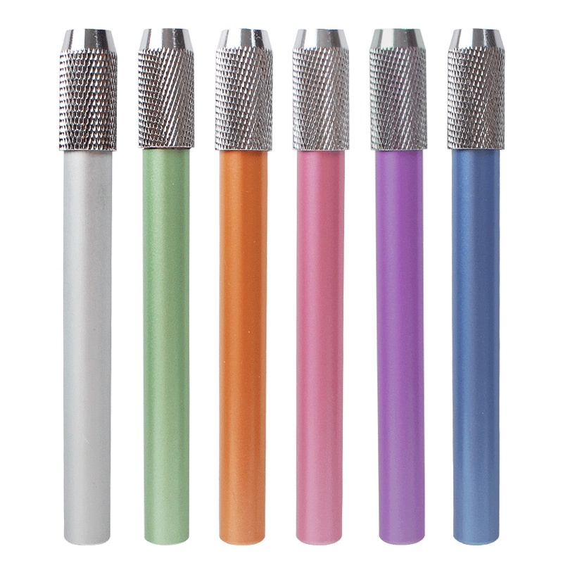 1 X Dụng Cụ Nối Dài Bút Chì Vẽ 6 Màu Bằng Kim Loại 10.5 * 0.8cm