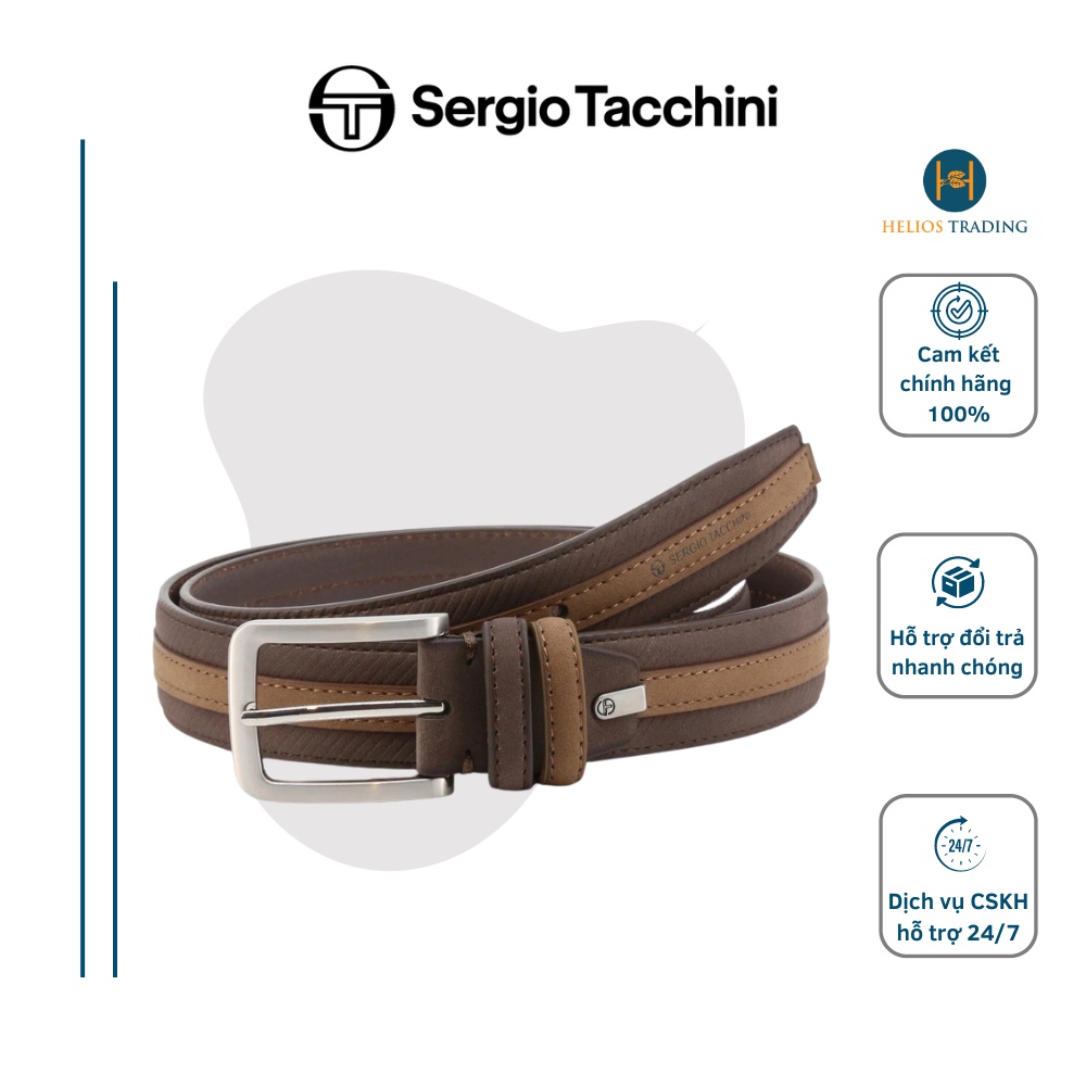 THẮT LƯNG DA NAM CAO CẤP - SERGIO TACCHINI - NHẬP KHẨU CHÍNH HÃNG TỪ Ý - C250210C359_010-TM-100