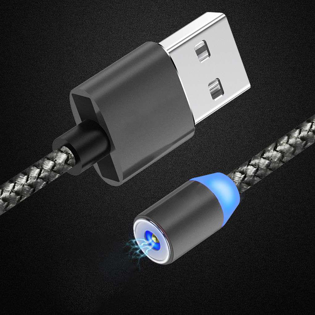 Dây Cáp Sạc USB Loại C 2 Trong 1 Có Đèn LED Chống Bụi 2 Trong 1 Cho Android + Type-C 1A