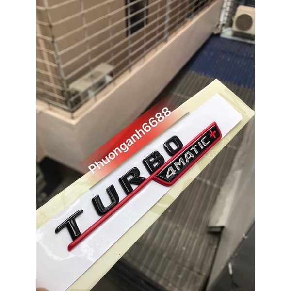 chữ TURBO 4 matic , tem Turbo4 matic