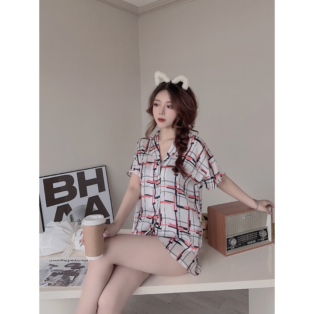 Sexy Forever Đồ Bộ Pyjama Lụa cao cấp Pattern