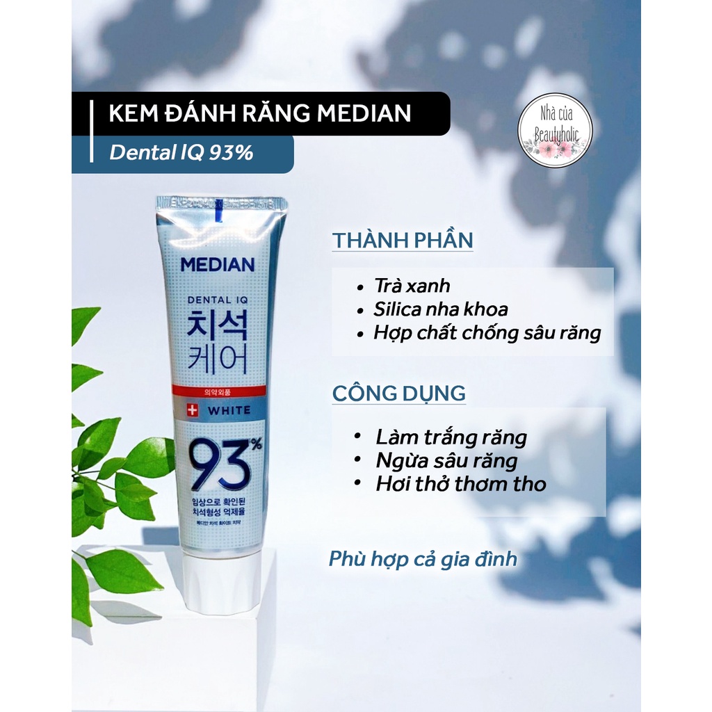 Kem đánh răng MEDIAN WHITE 93%