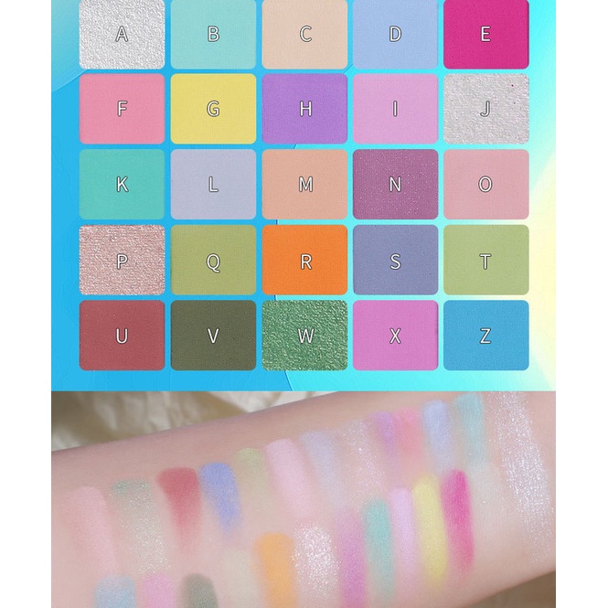 Bảng Phấn Mắt 25 Màu Macaron Ánh Ngọc Trai Lấp Lánh