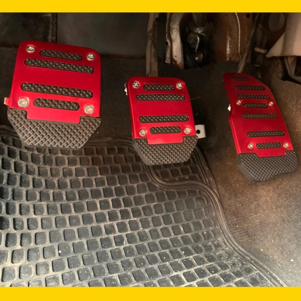 Set 2 / 3 Bàn Đạp Phanh Xe Hơi Bằng Nhôm Chống Trượt