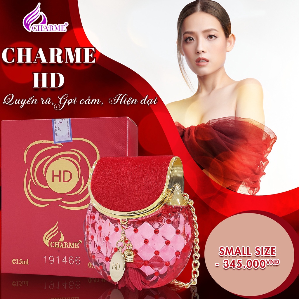 Nước hoa nữ Charme HD Quyến rũ Gợi cảm Hiện đại 15ml