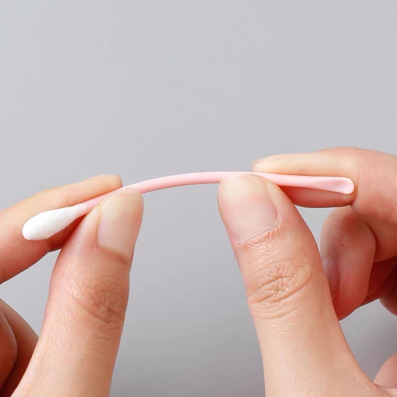 Hộp 100 Tăm Bông Cotton Hai Đầu 2 Trong 1 Đa Năng